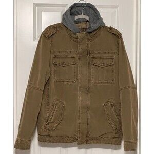 Levi’s Sherpa Lined Field Jacket Men's M Brown Barn Chore Coat Removable Hood